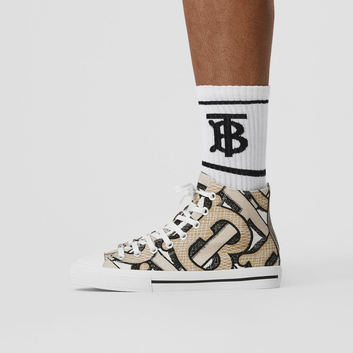 printed high top sneakers