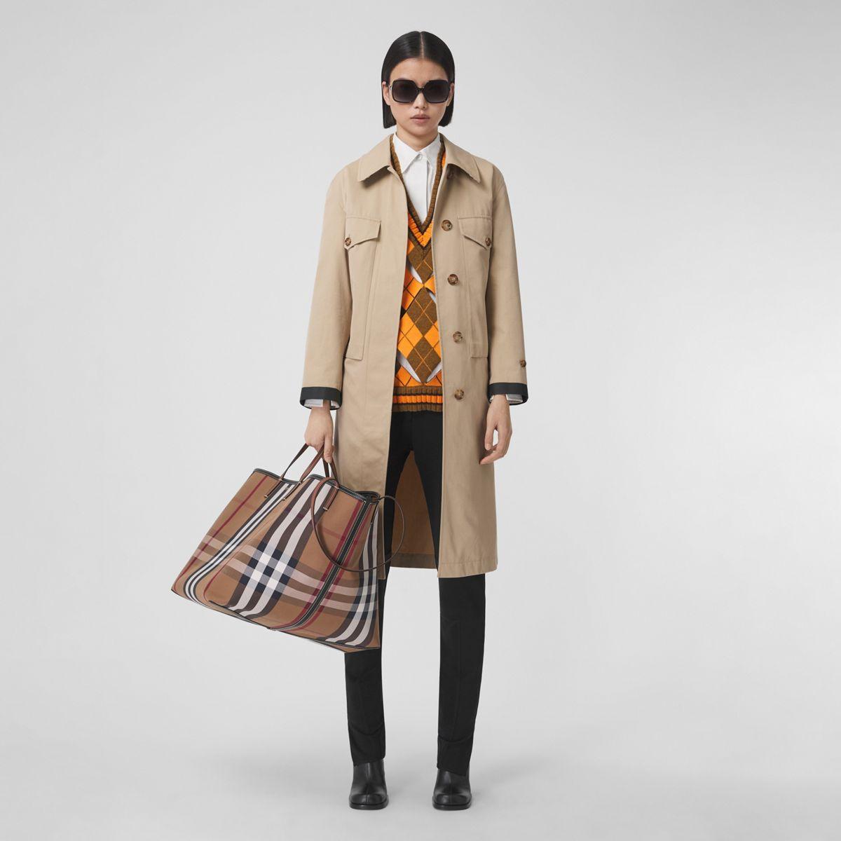Burberry extra large tote sales