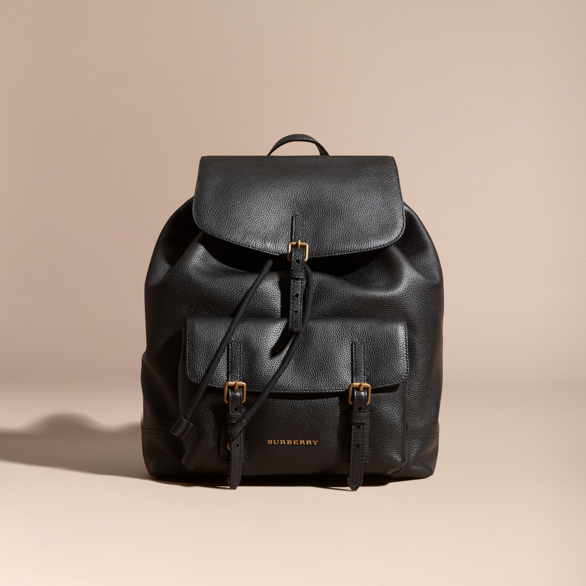 burberry leather rucksack