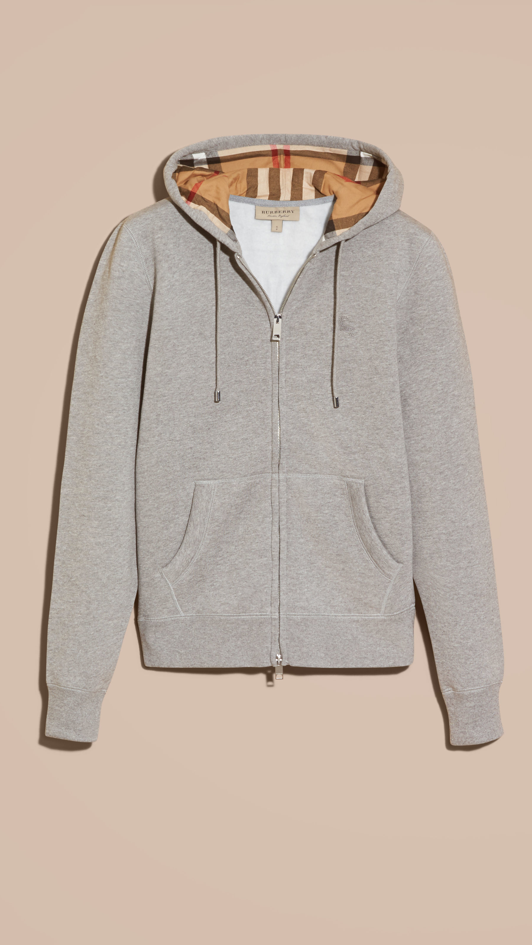 burberry jersey hooded top