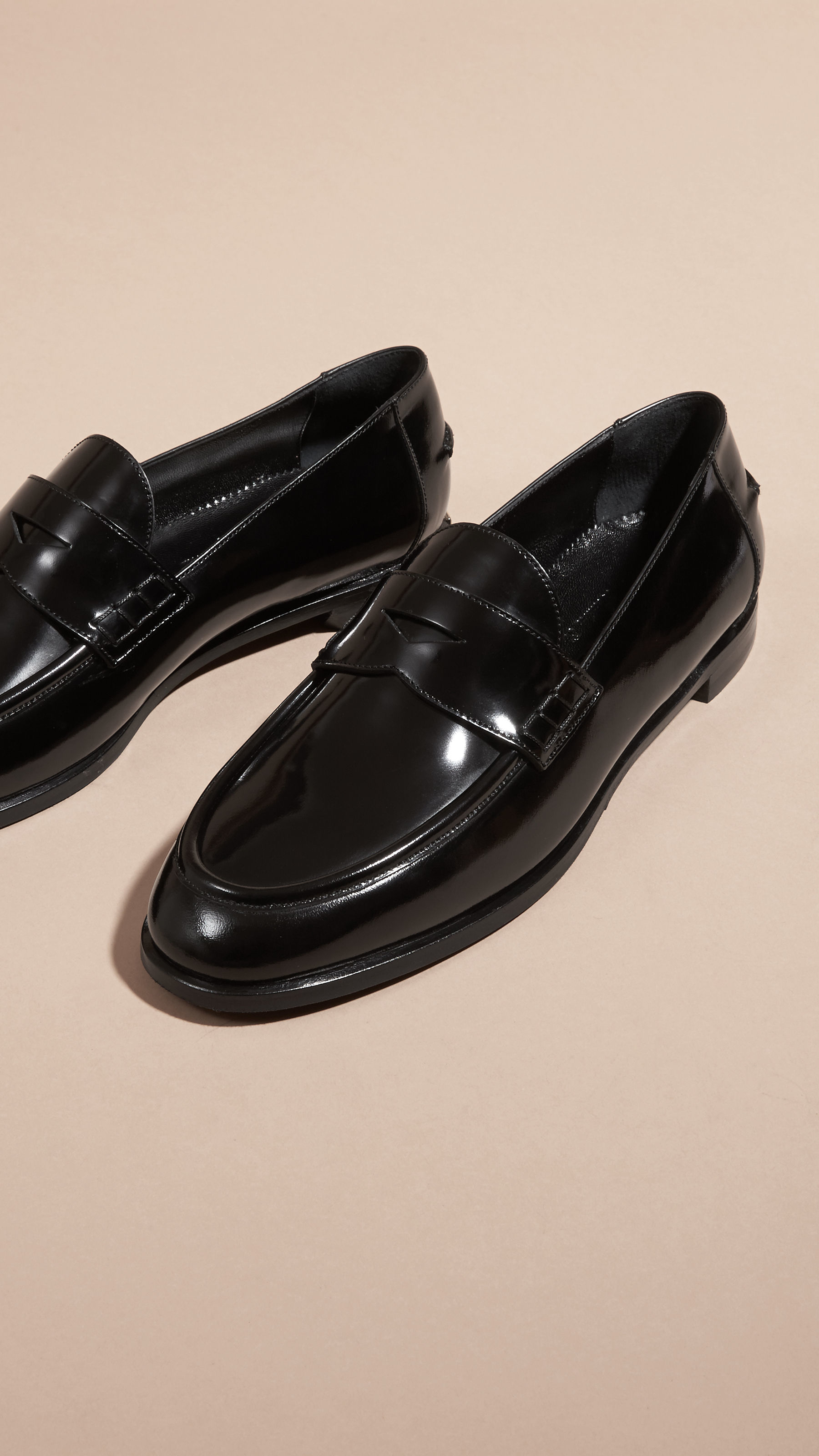 burberry loafers black