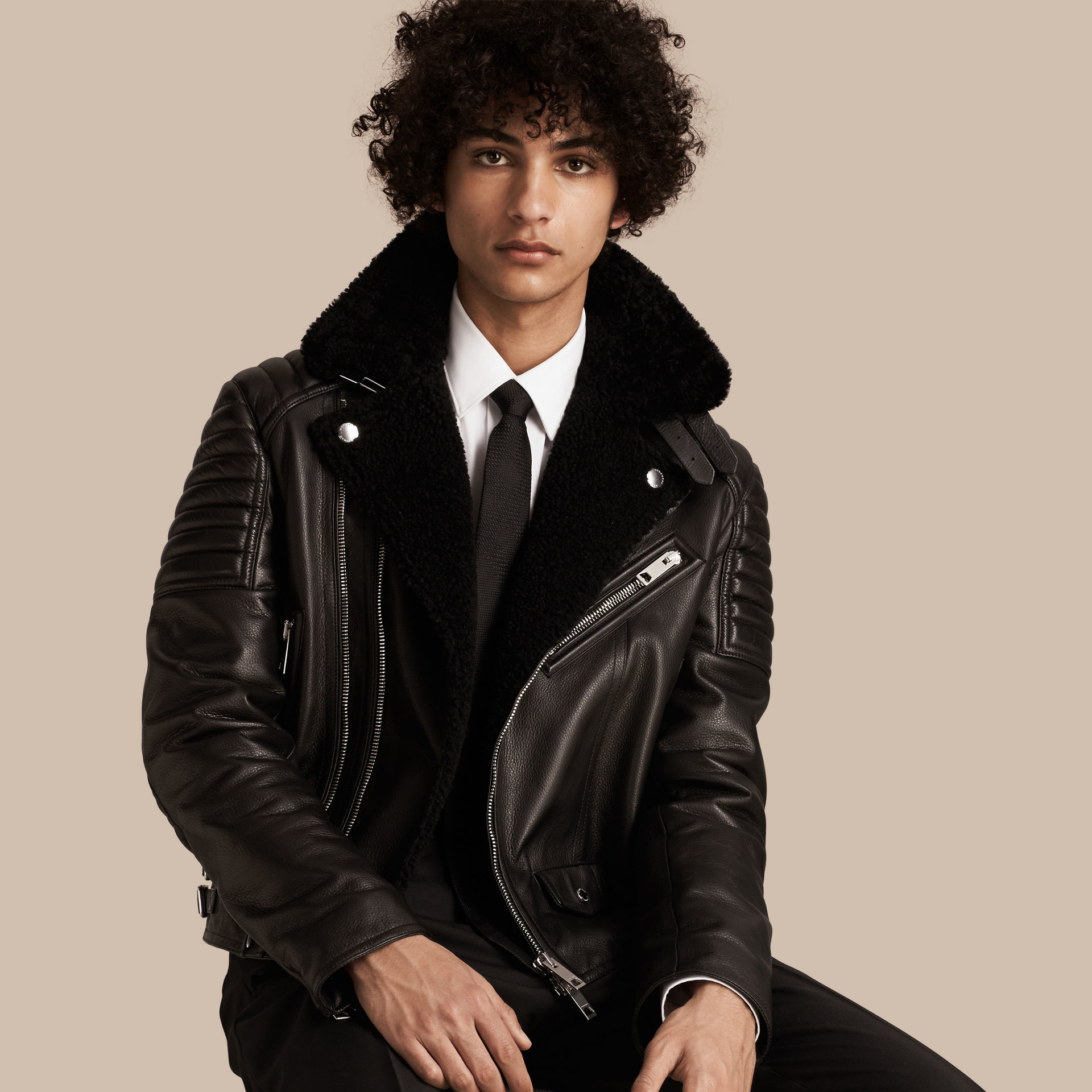 burberry shearling jacket
