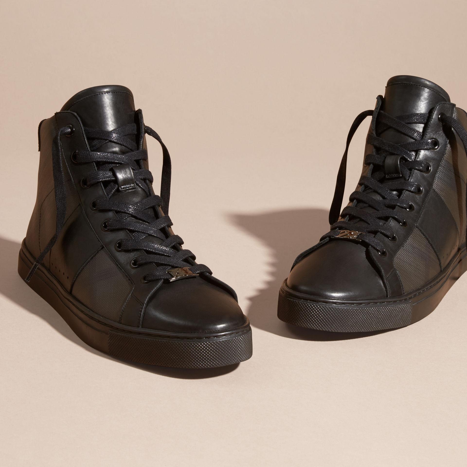 burberry mens high top shoes