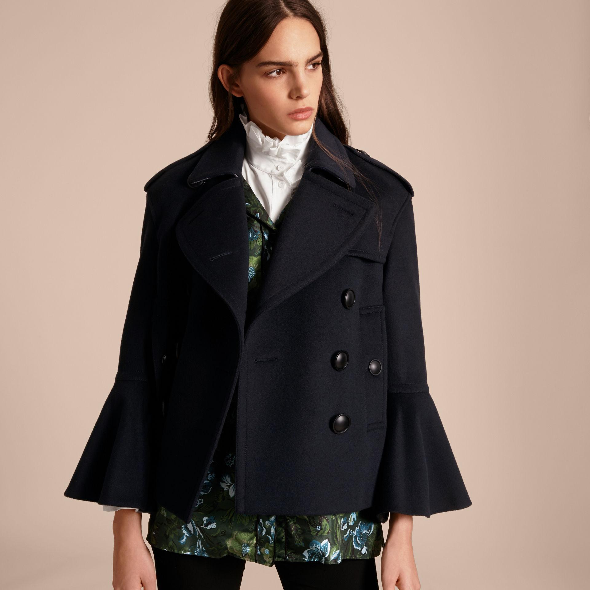 burberry women's wool cashmere pea coat