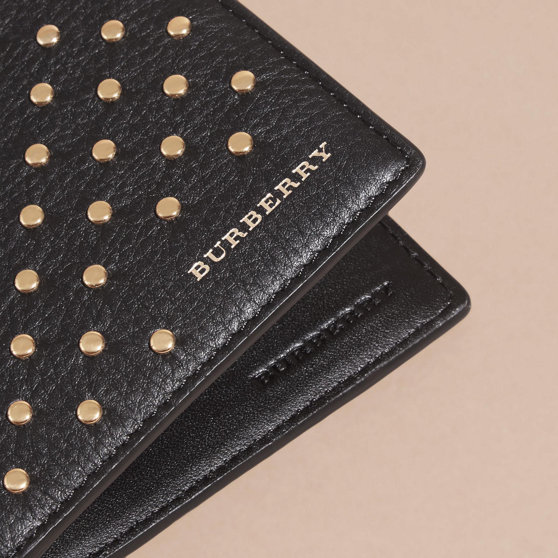 burberry studded wallet