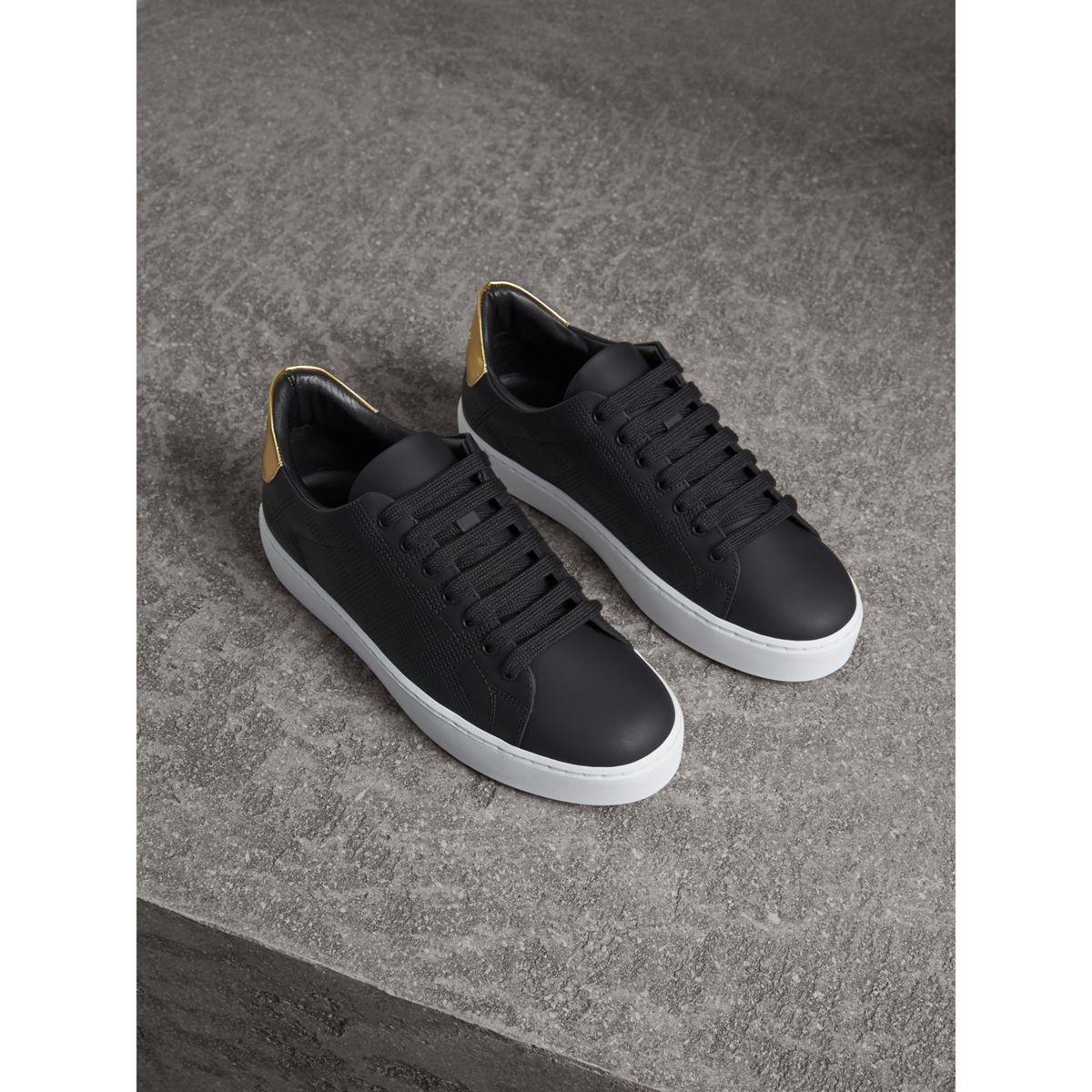 burberry perforated sneakers