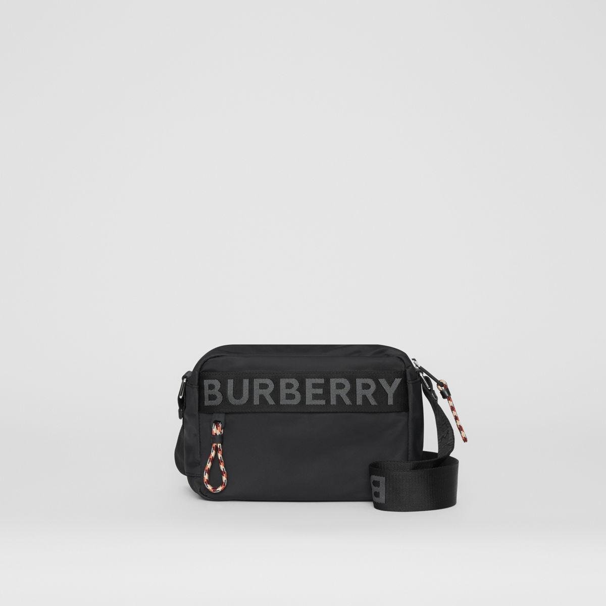 Sac à bandoulière en nylon avec logo Burberry pour homme en coloris Noir |  Lyst