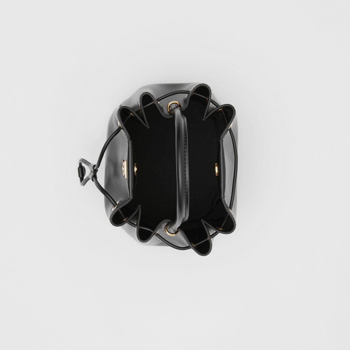 Burberry Monogram Motif Leather Bucket Bag in Black - Save 18% - Lyst