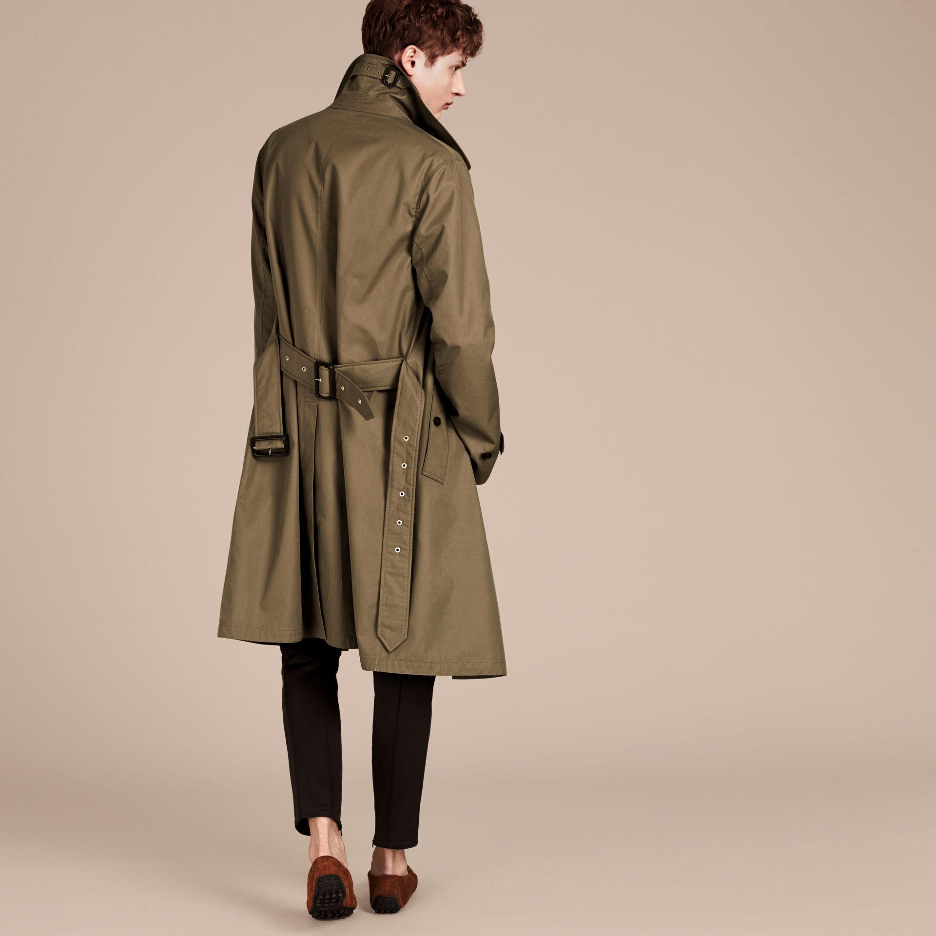 Burberry Cotton Gabardine Trench Coat in Military Olive (Gray) for Men -  Lyst