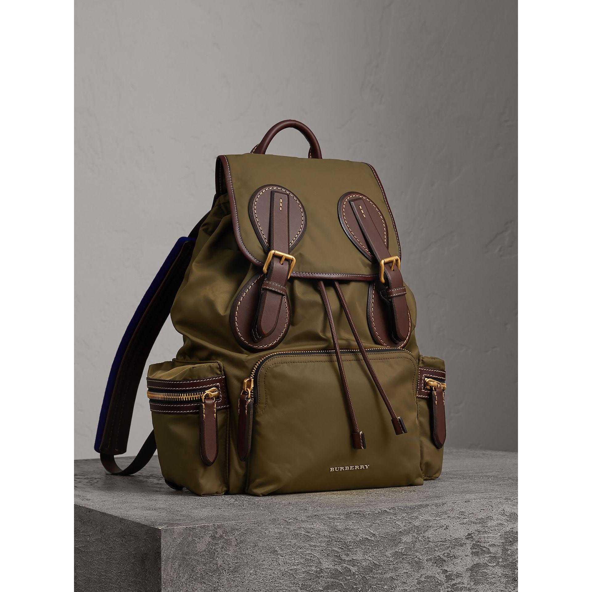 burberry backpack green