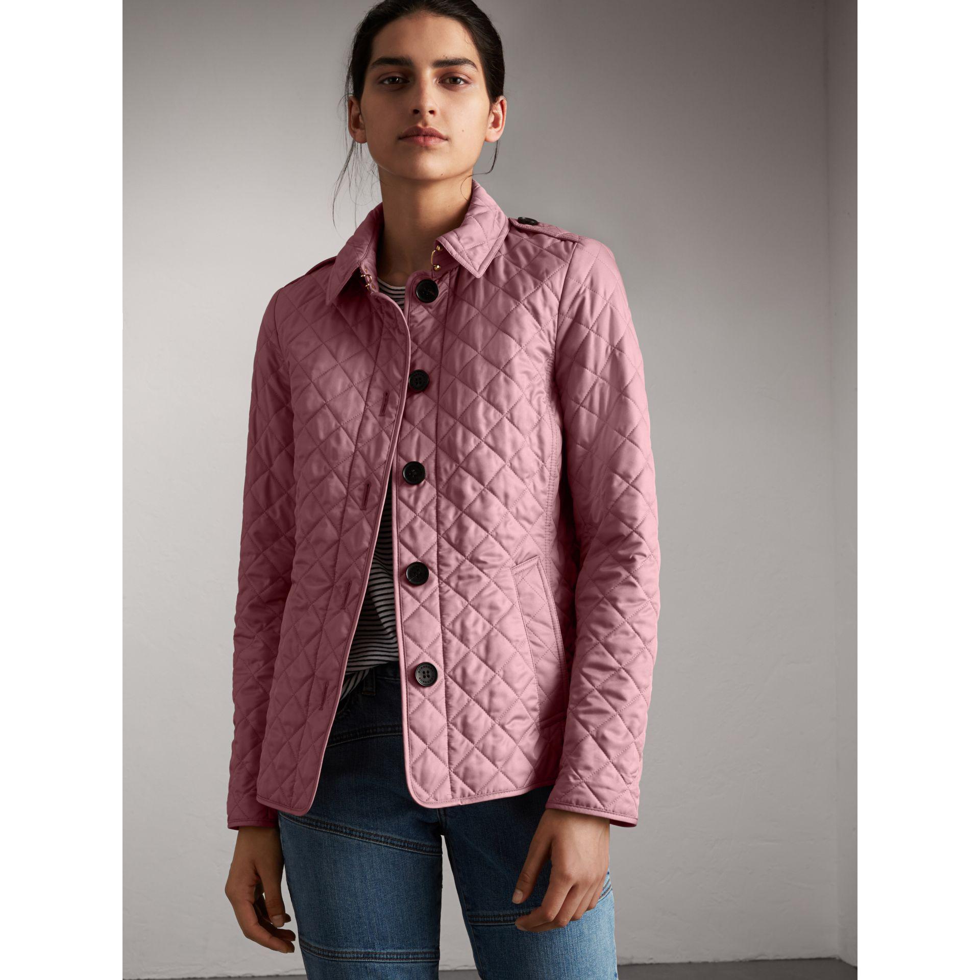 Burberry Diamond Quilted Jacket Vintage Rose in | Lyst