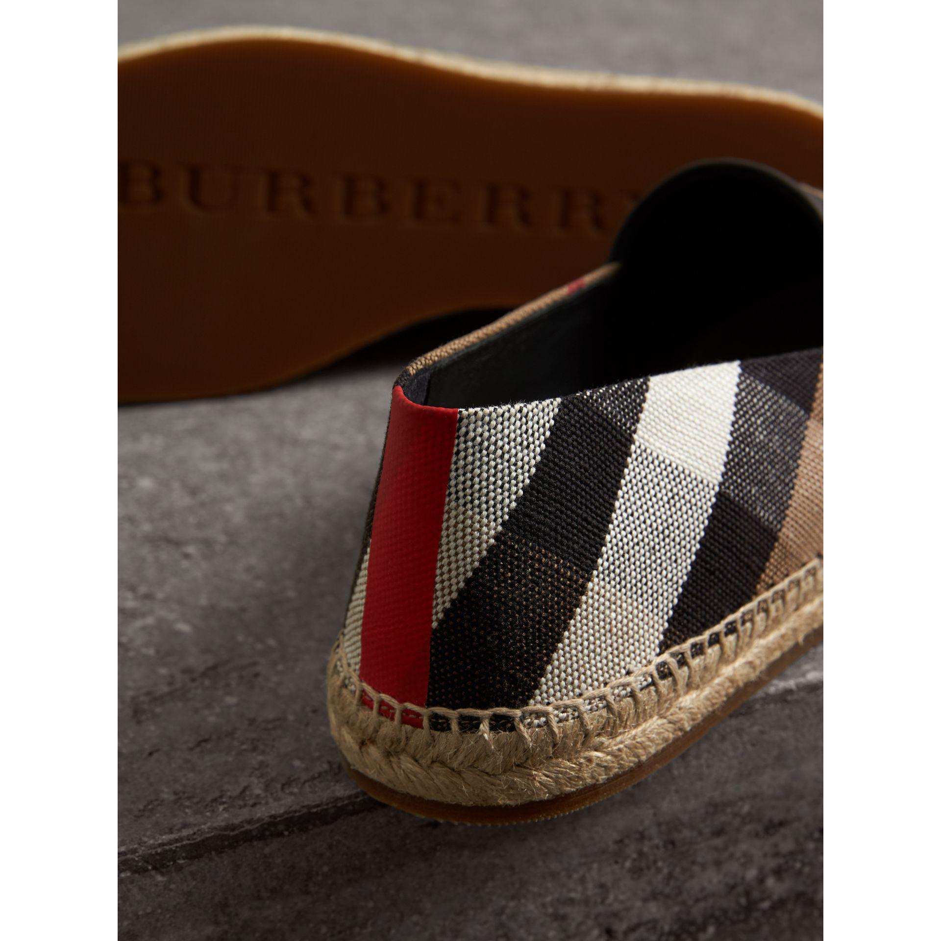 Burberry Men's Cotton Espadrilles Slip On Shoes for Men - Lyst