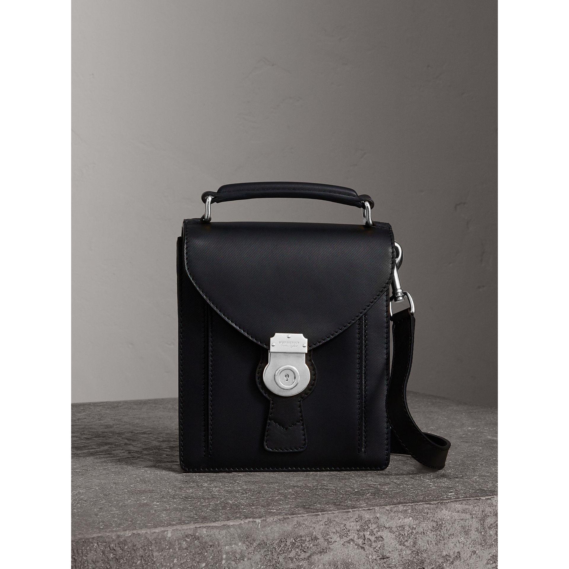 Burberry Leather The Small Dk88 Satchel in Black for Men | Lyst Canada