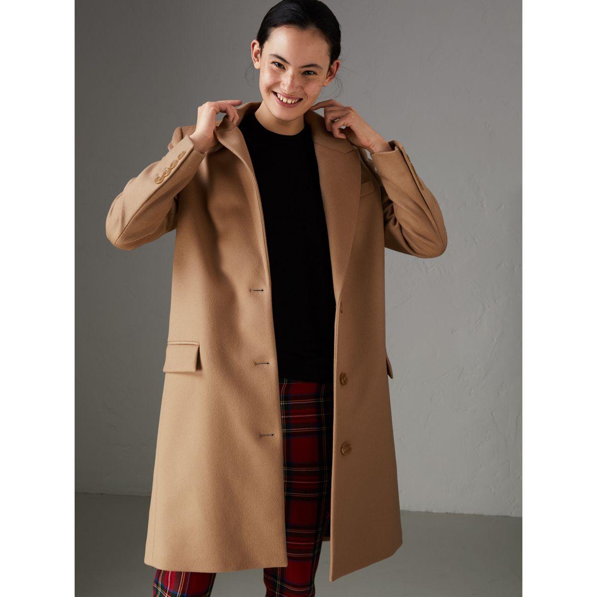 burberry wool cashmere tailored coat