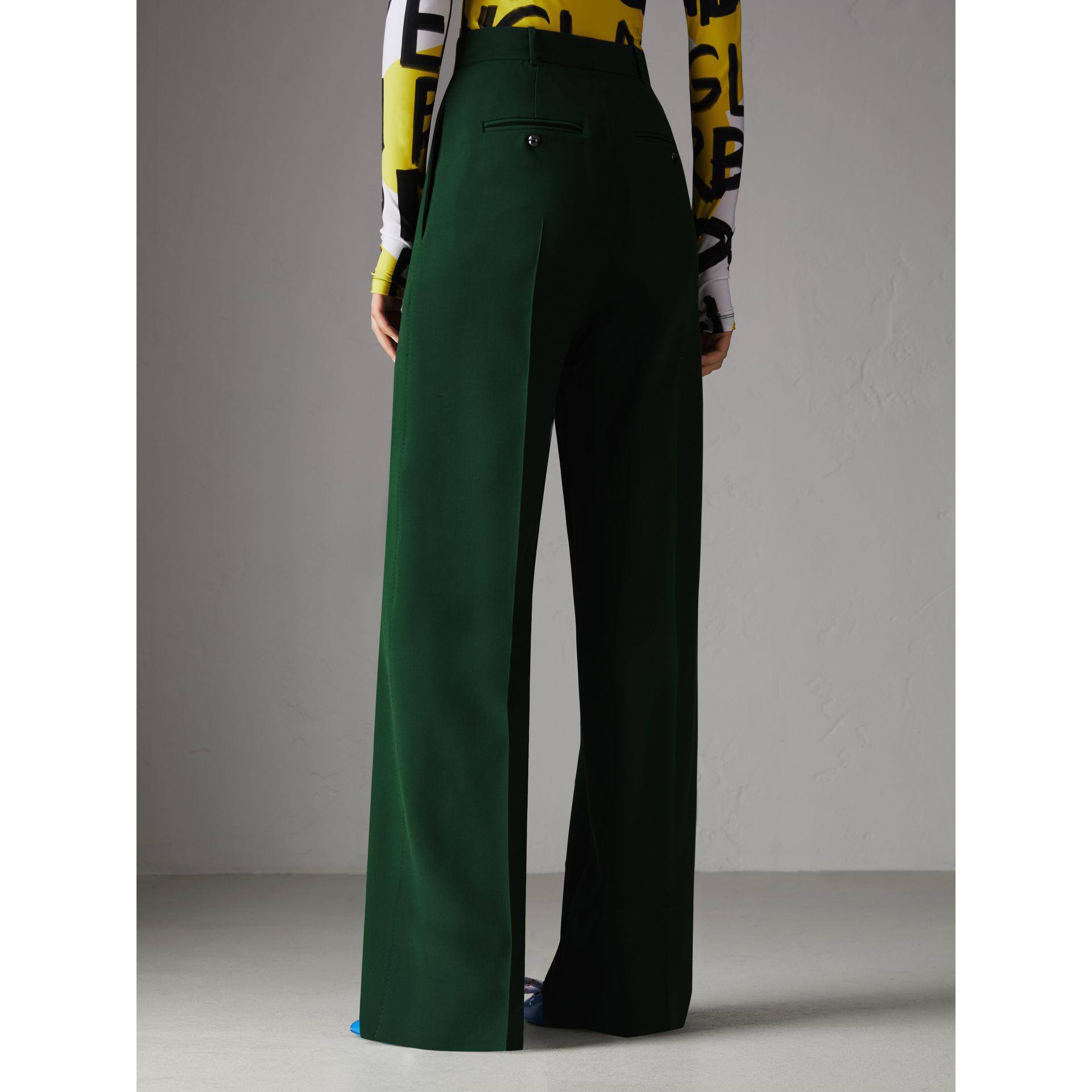 high waisted silk pants