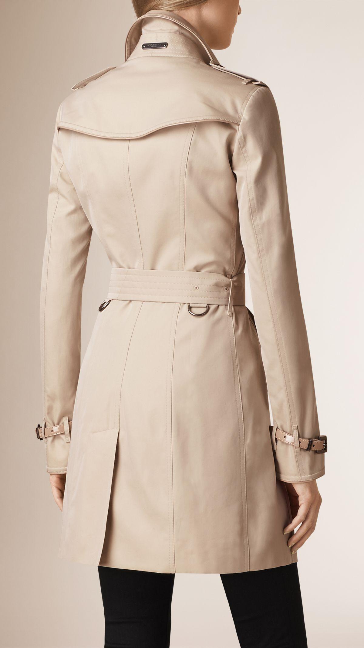 Burberry Cotton-Gabardine Trench Coat in Stone (Natural) - Lyst
