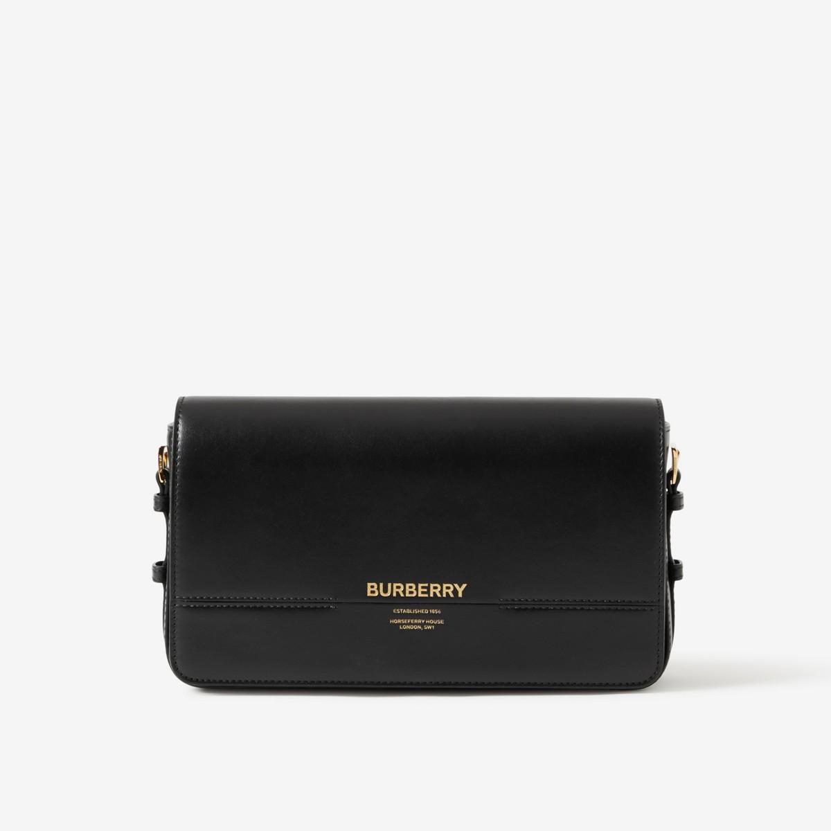 Burberry Leather Mini Grace Bag in Black Lyst