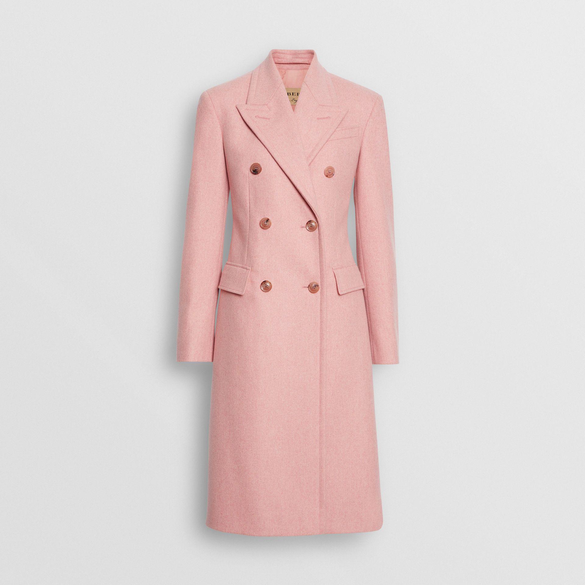 Burberry pink wool coat Clearance
