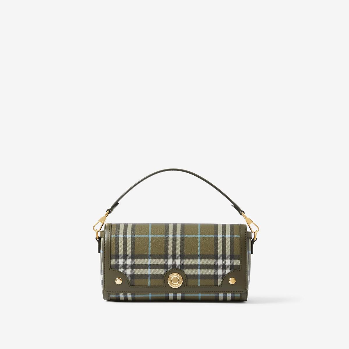 Burberry Top Handle Note Bag in Green Lyst