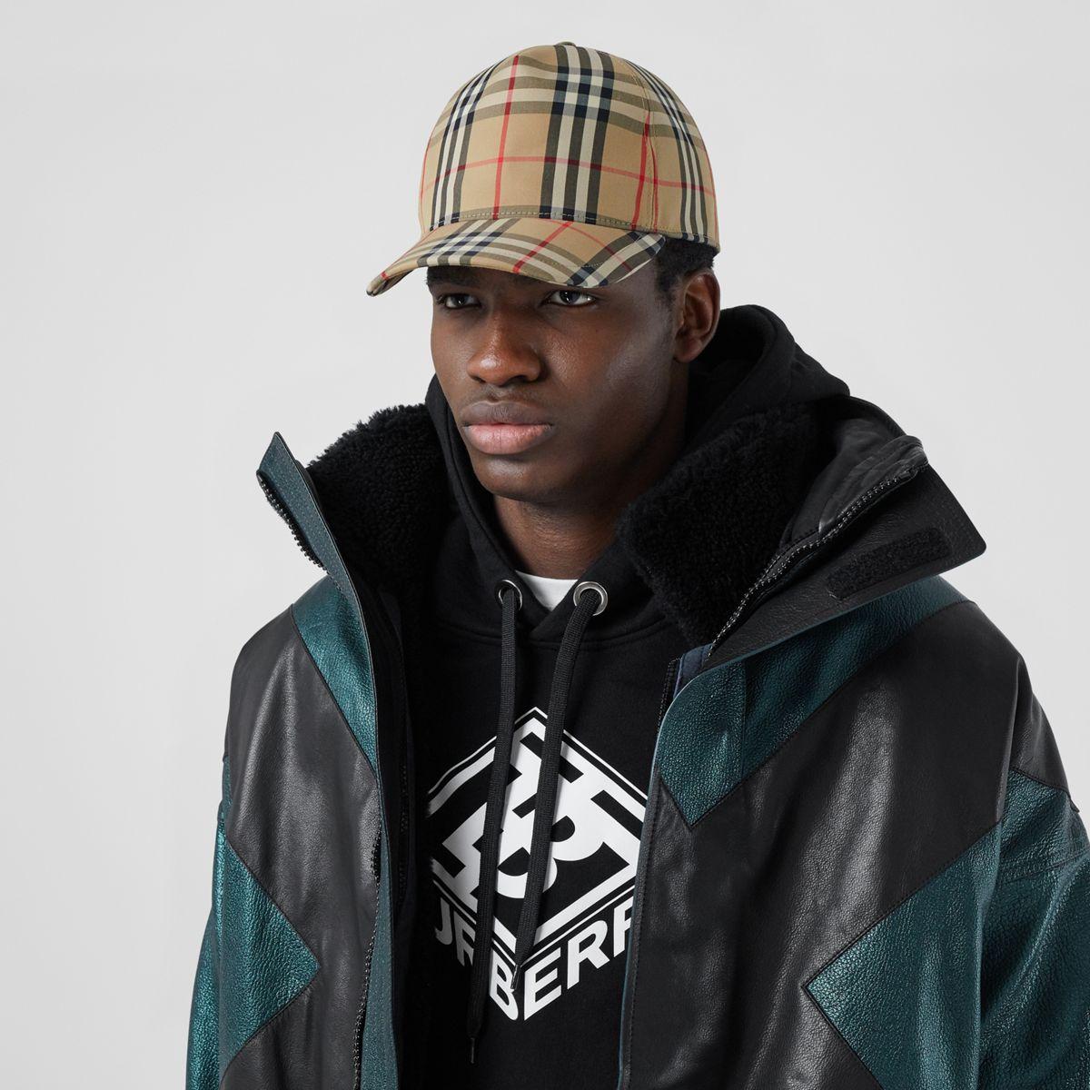 Burberry Check Cap for Men | Lyst