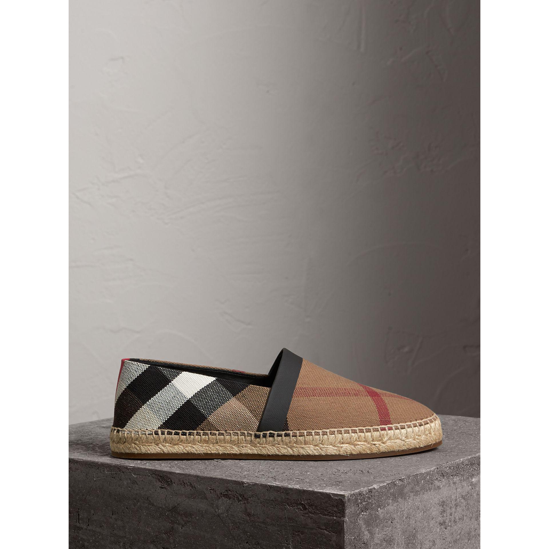 Burberry Men's Cotton Espadrilles Slip On Shoes for Men - Lyst
