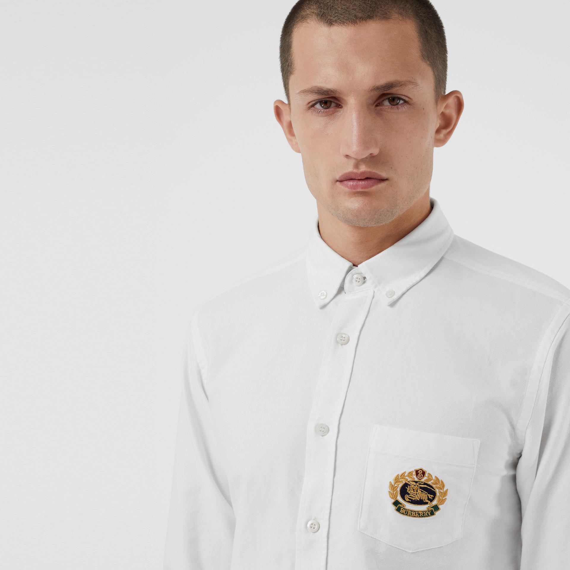 embroidered oxford shirt