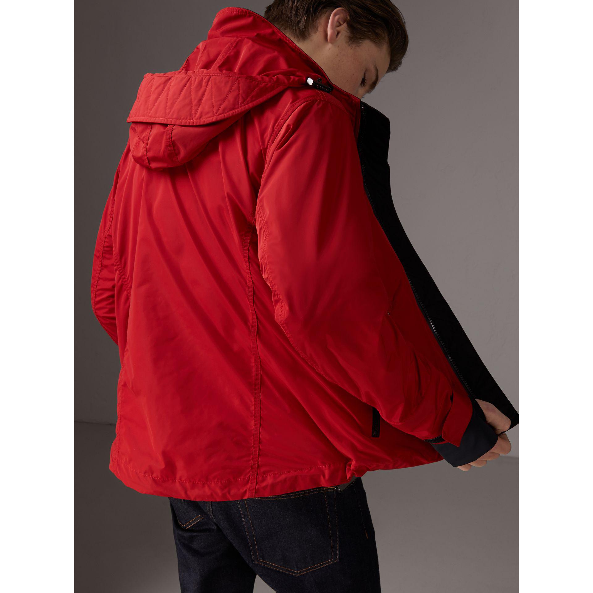Burberry Packaway Hood Shapememory Taffeta Jacket in Military Red (Red) for Men Lyst