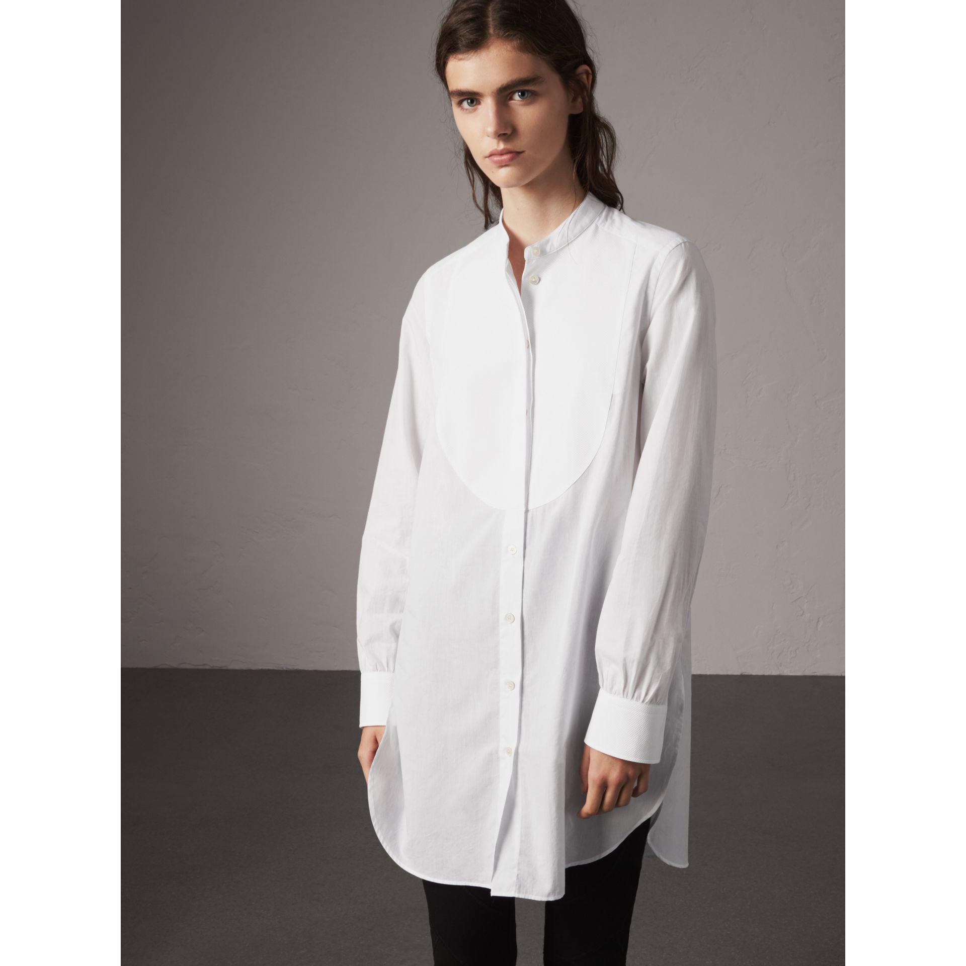 Burberry Bib Detail Cotton Longline 