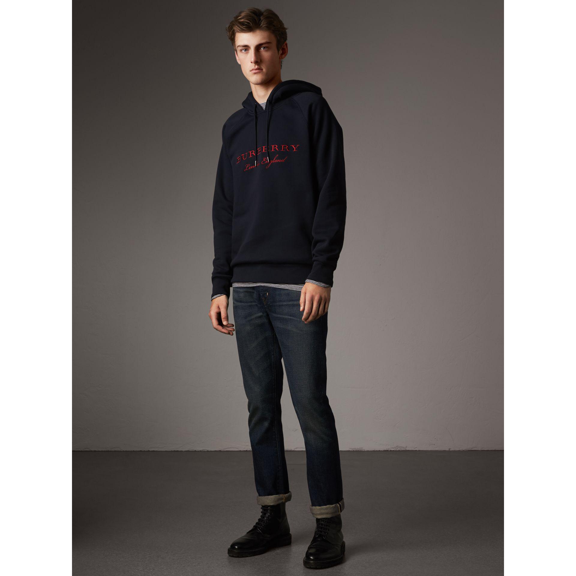 burberry hoodie navy