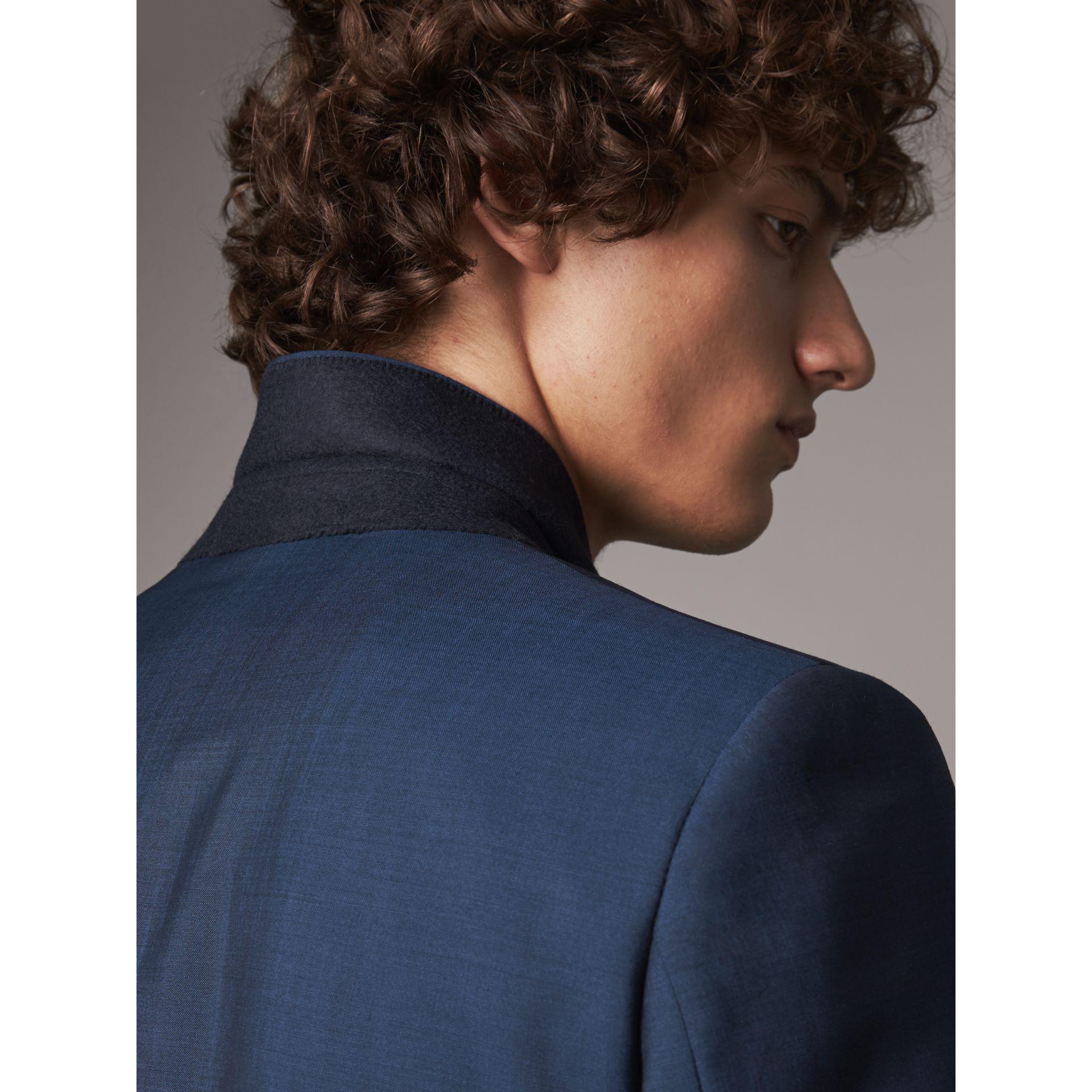Burberry Soho Fit Wool Mohair Suit in Blue for Men | Lyst