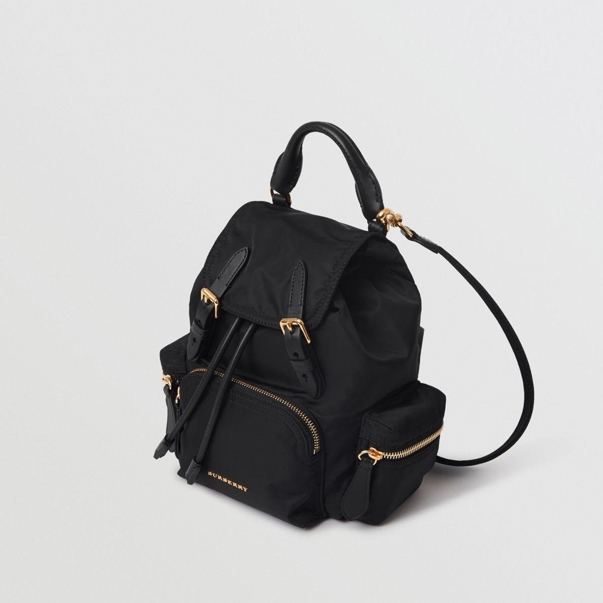 Burberry Synthetic The Small Crossbody Rucksack In Nylon in Black - Lyst