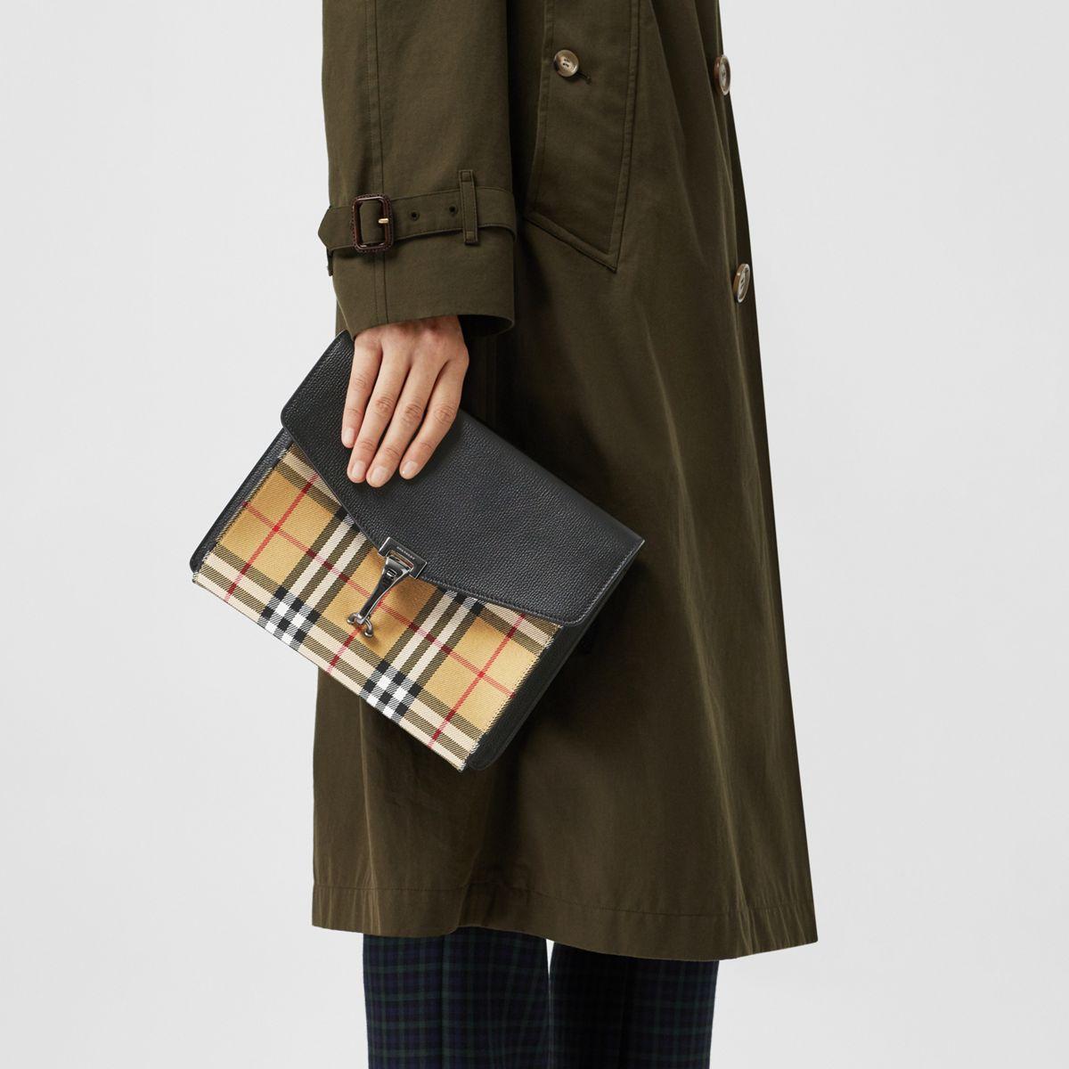 small macken vintage check crossbody bag