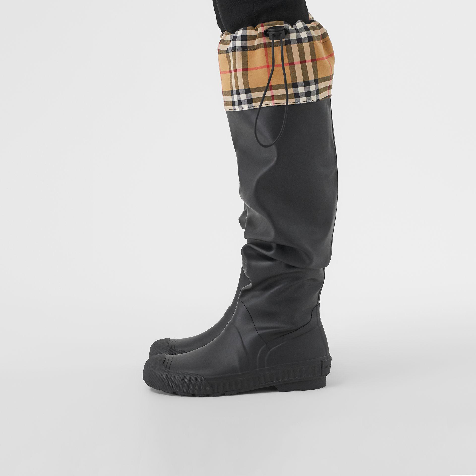 burberry knee high rain boots