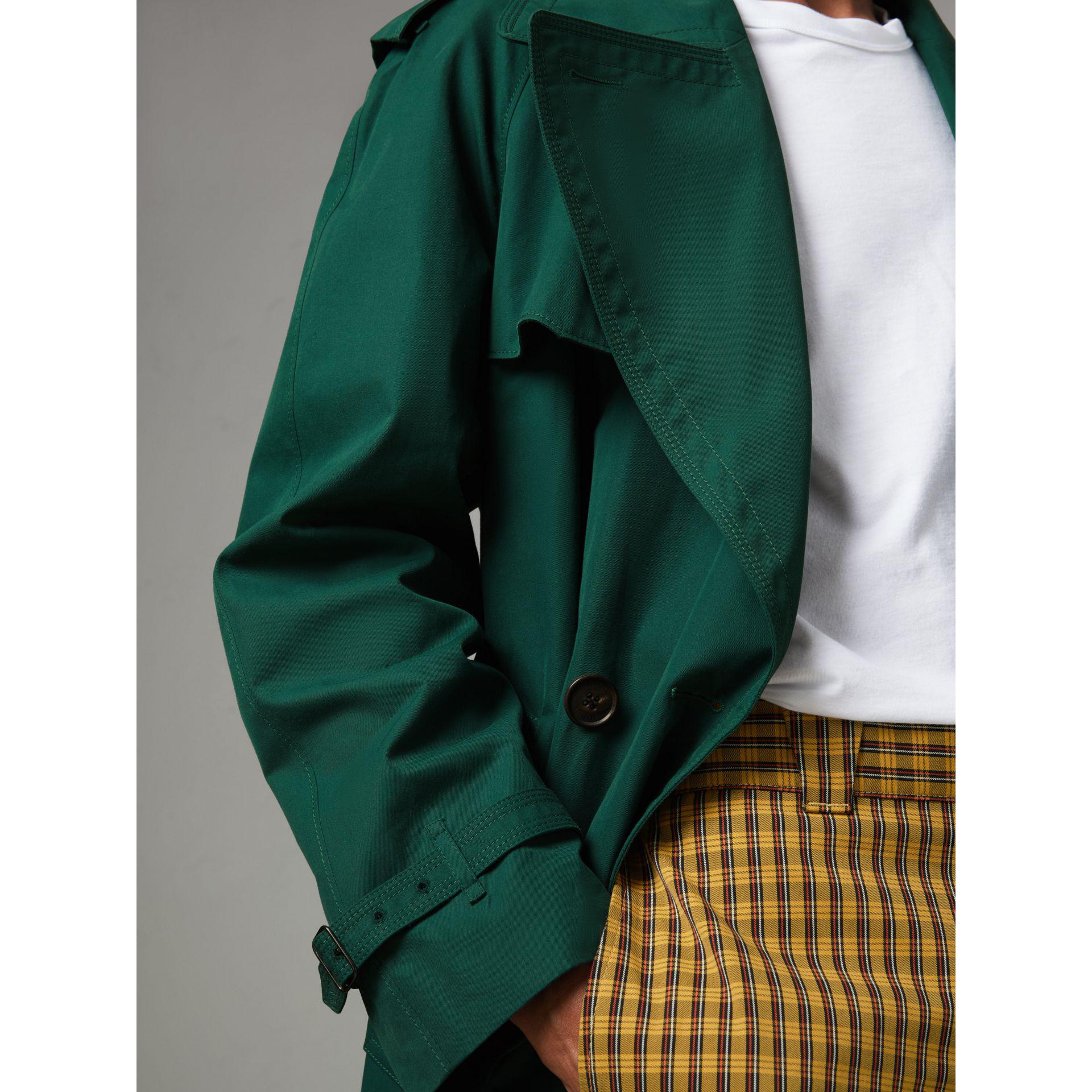 Burberry Gunflap Detail Cotton Gabardine Trench Coat in Green for Men