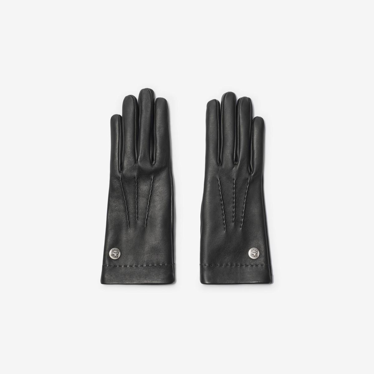 手袋 BURBERRY BLACK CASHMERE BLEND GLOVES Burberry - Cashmere Blend Gloves | HBX - Globally Curated