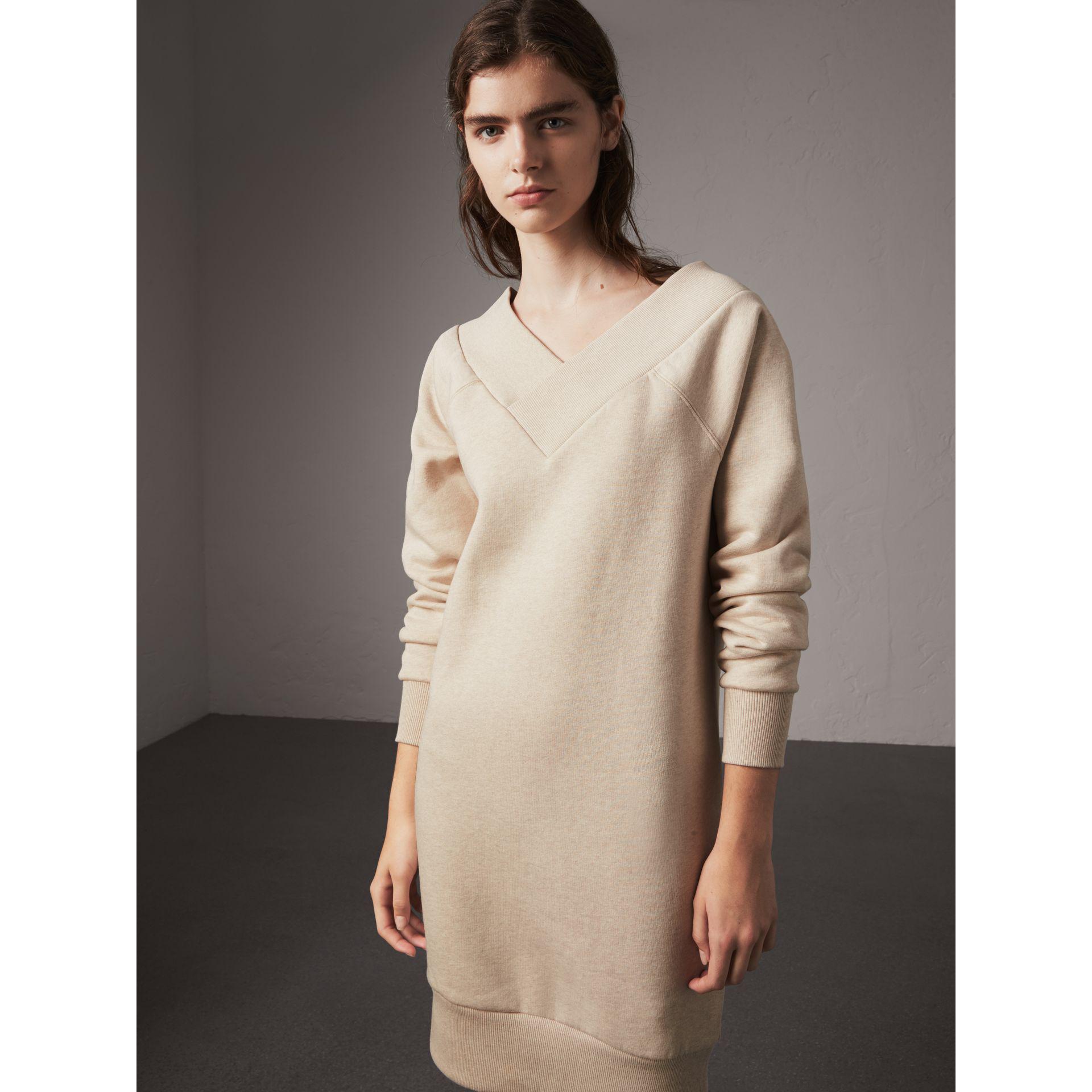 v neck sweatshirt dress