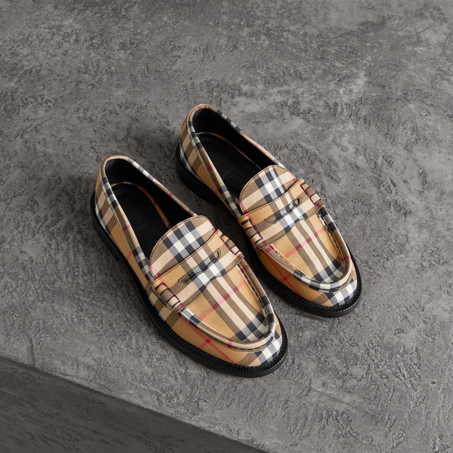 burberry penny loafers