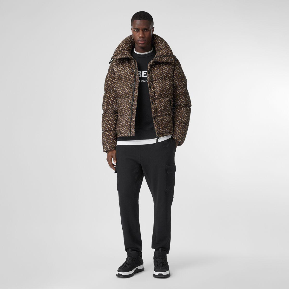 Doudoune courte manches amovibles Monogram Burberry pour homme