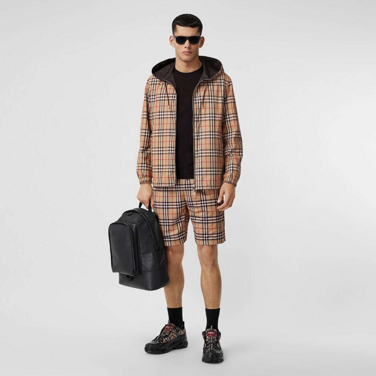 Burberry Synthetic Reversible Vintage Check Hooded Jacket in ...