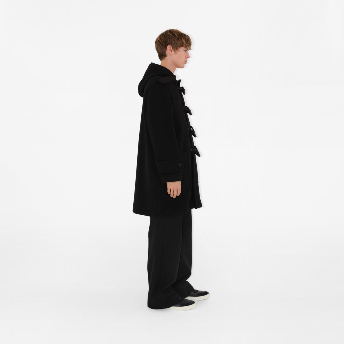 Wallis black sales hooded duffle coat