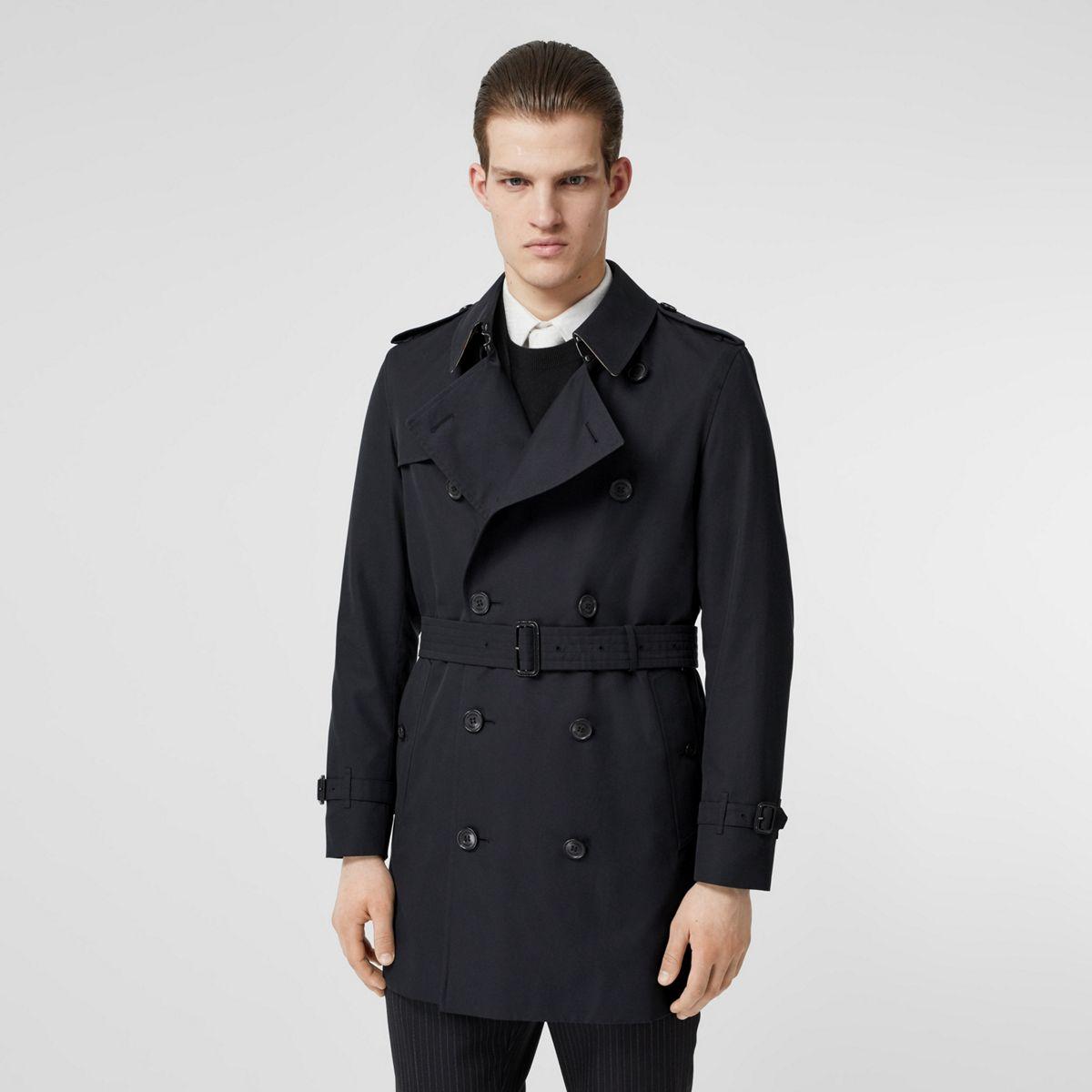 Burberry Cotton The Short Wimbledon Trench Coat in Midnight Navy (Blue ...