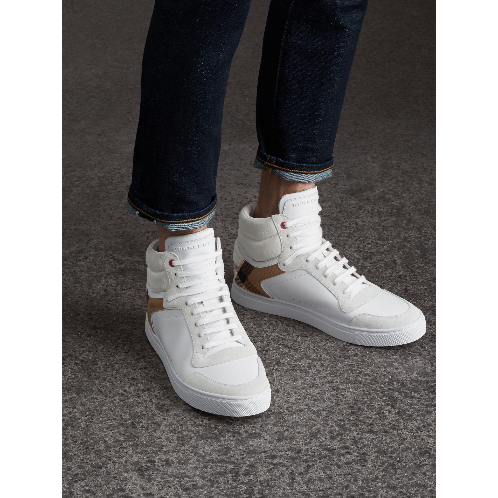 burberry high top trainers