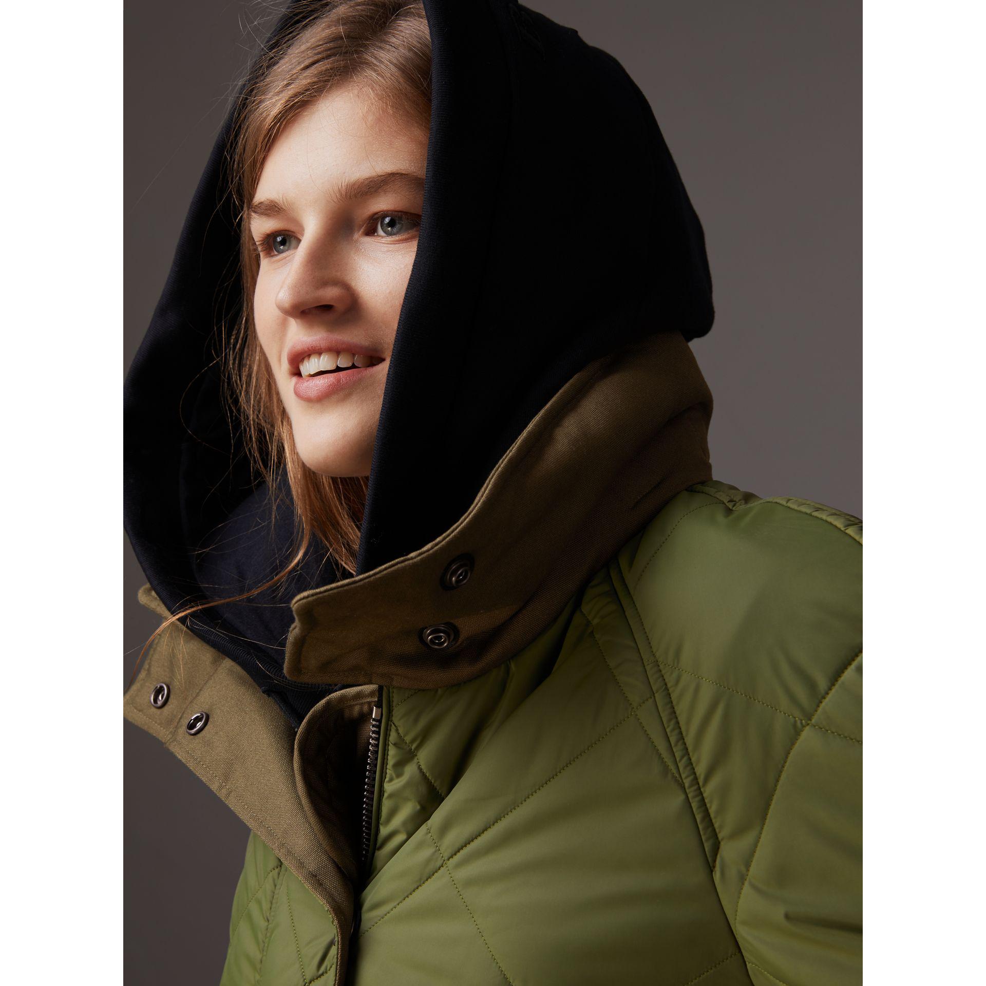 burberry diamond quilted thermoregulated hooded coat