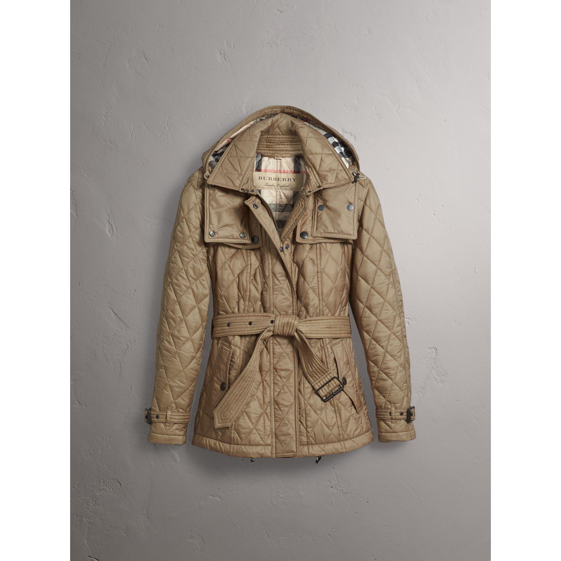 burberry quilted trench jacket with detachable hood