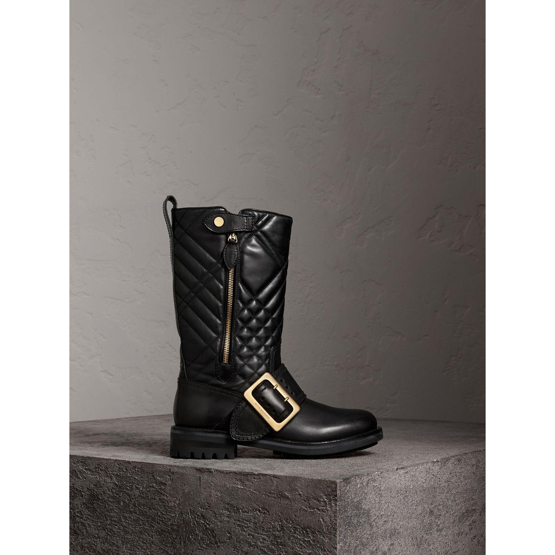 burberry quilted boots