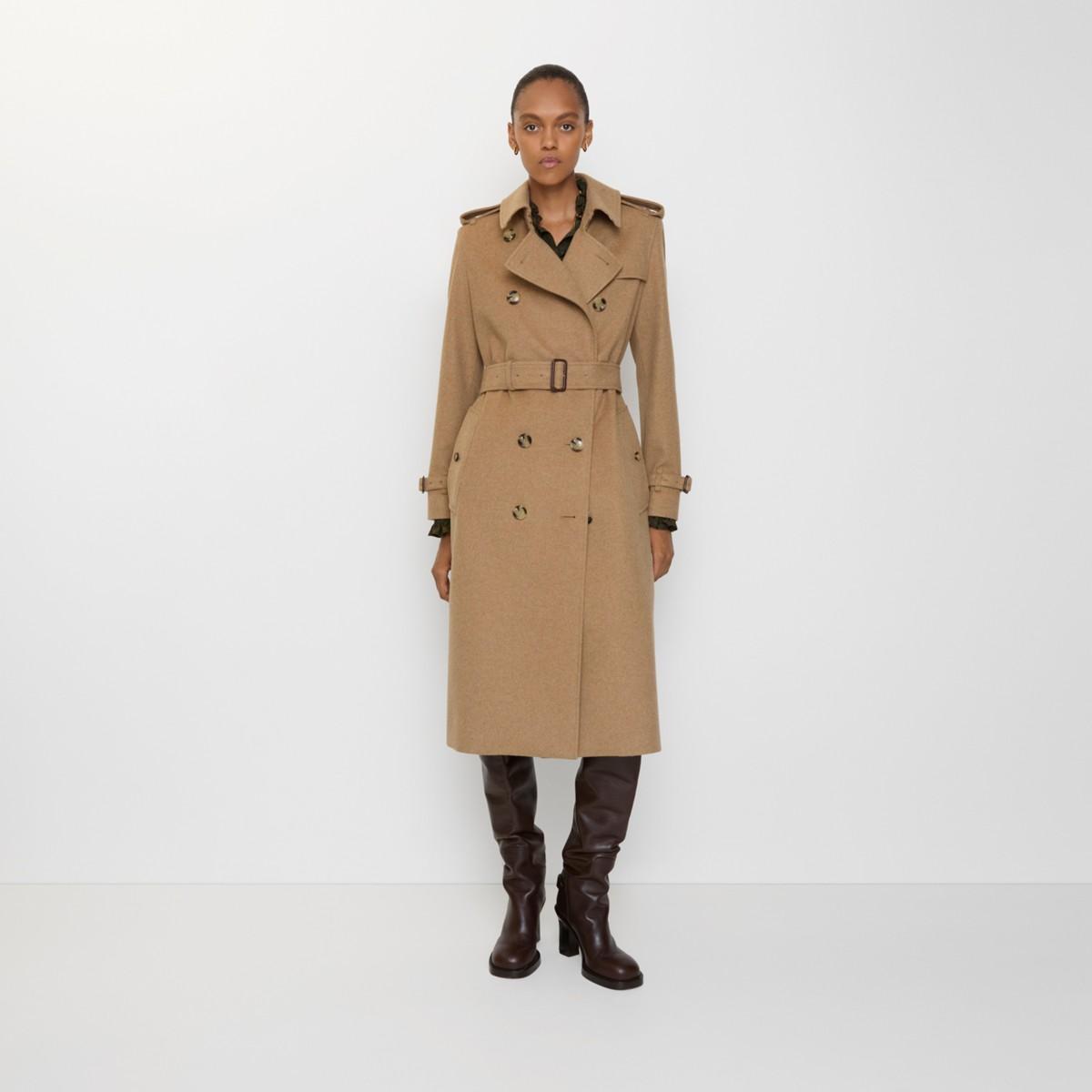 Long Burberry Kensington Trench Womens Burberry Kensington