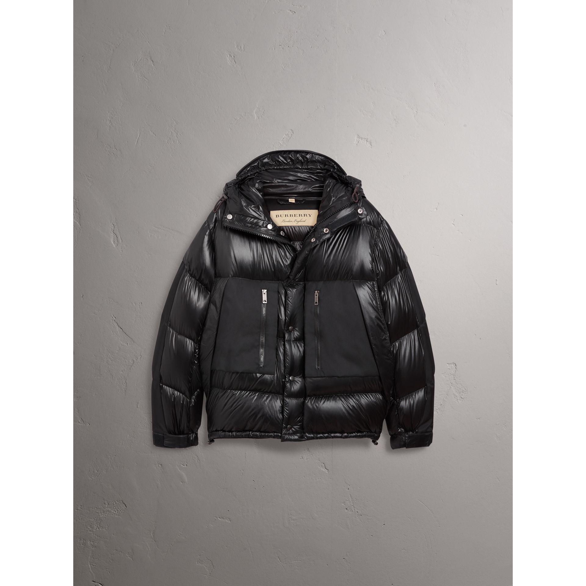 burberry black down jacket