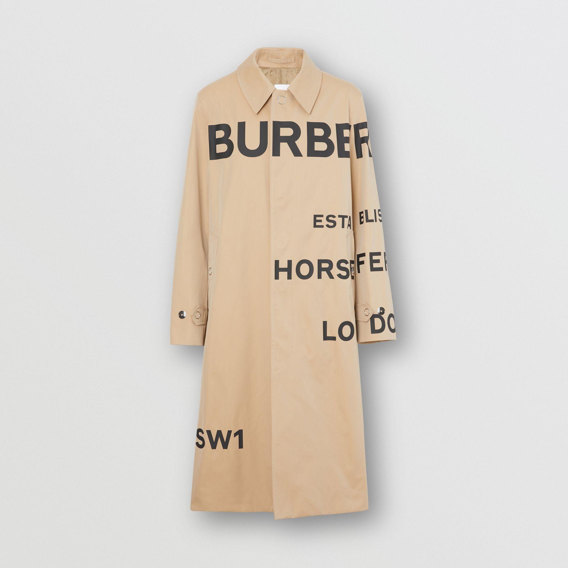 Burberry Horseferry Print Cotton Gabardine Car Coat for Men - Lyst