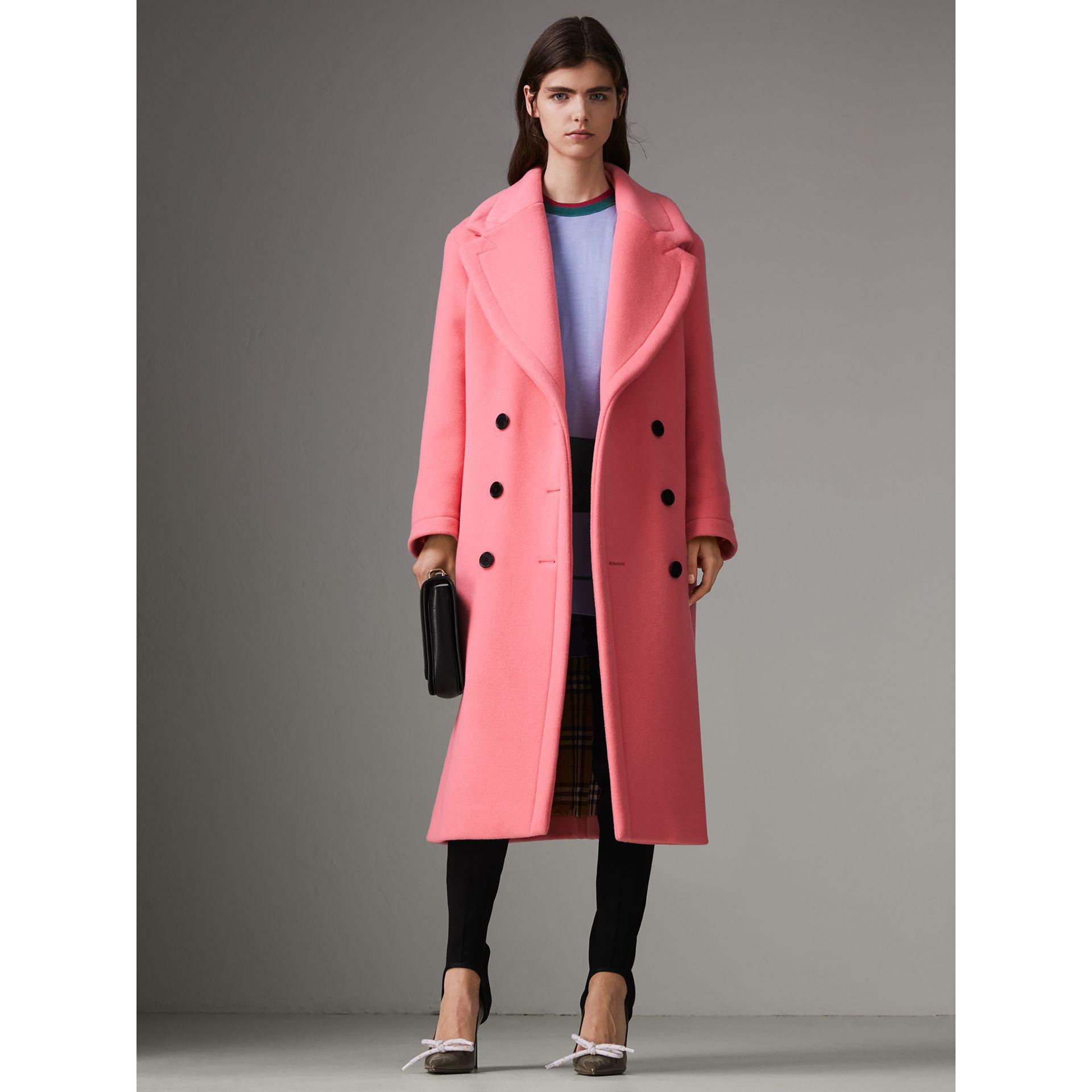 coral wool coat