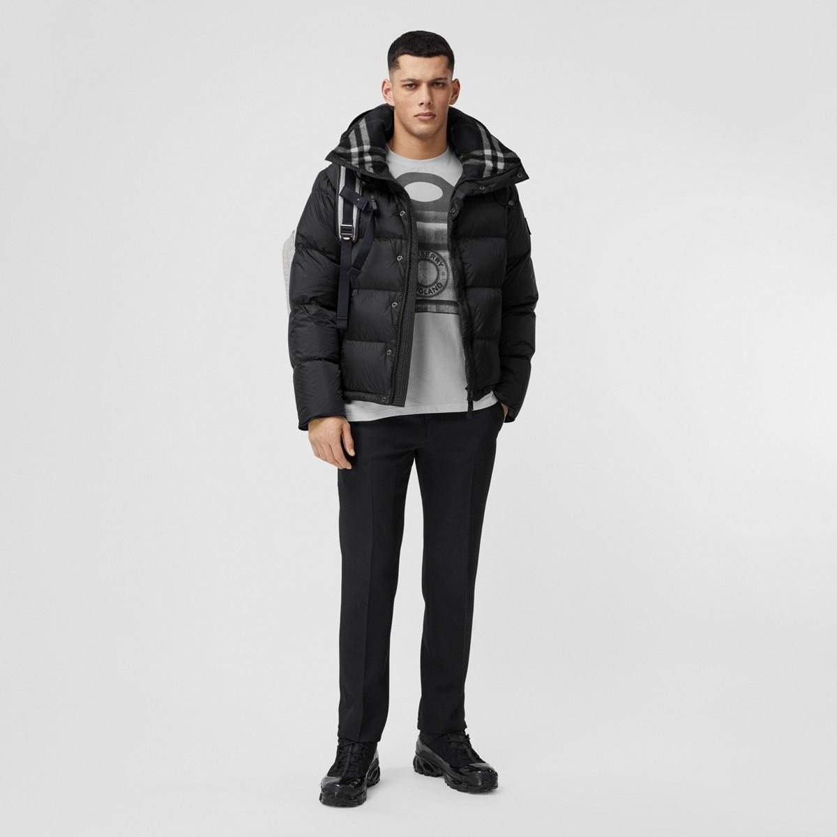Burberry Detachable Sleeve Puffer Jacket in Black for |